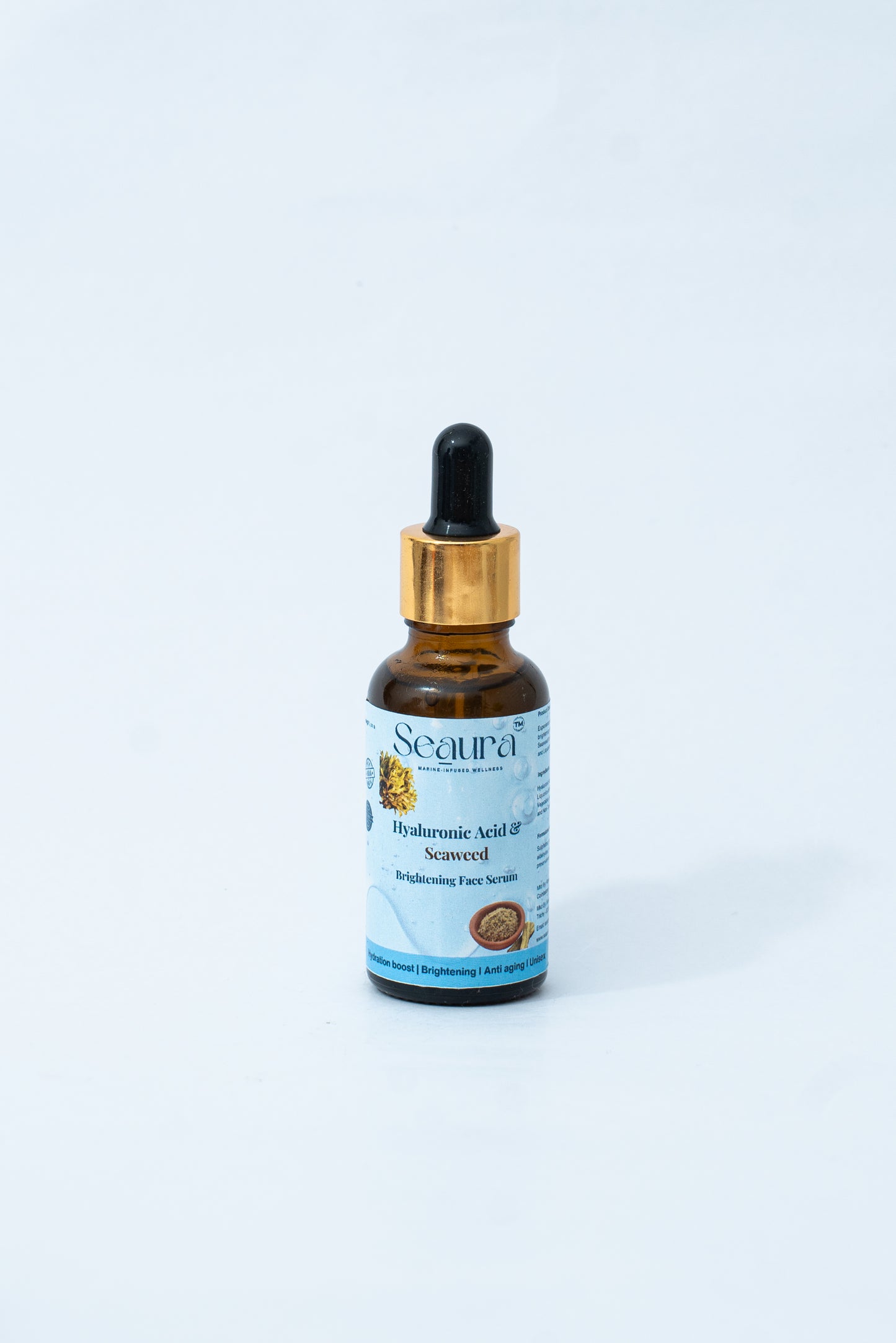 HYALURONIC ACID & SEAWEED FACE BRIGHTENING SERUM
