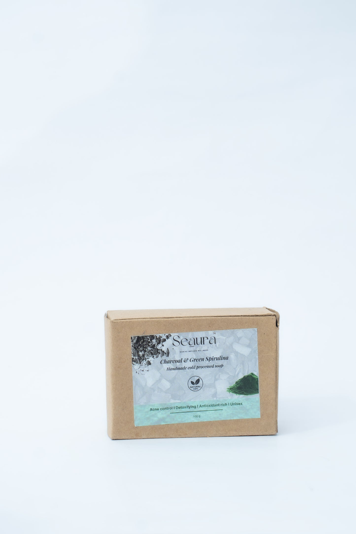 Charcoal & Green Spirulina Cold Processed Soap