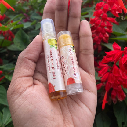 Lip Care Duo - Beta Carotene Lip Brightening Serum & Lip Balm Combo